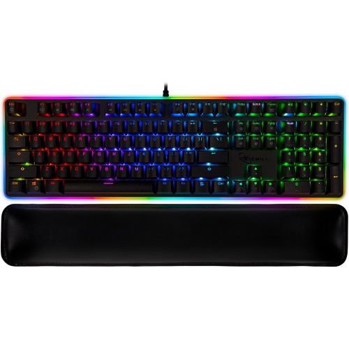  Rosewill Mechanical Gaming Keyboard, RGB LED Glow Backlit Computer Mechanical Switch Keyboard for PC, Laptop, Mac, Software Customizable - Professional Gaming Blue Mechanical Switc