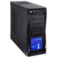Rosewill ROSEWILL ATX Mid Tower Gaming Computer Case, Gaming Case with Blue LED for Desktop  PC and 3 Case Fans Pre-Installed, Front IO Access Ports (CHALLENGER)