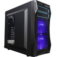 Rosewill ROSEWILL ATX Mid Tower Gaming Computer Case, Gaming Case with Blue LED for Desktop / PC and 3 Case Fans Pre-Installed, Front I/O Access Ports (CHALLENGER S)