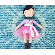 Roseyragdoll ballerina rag doll: Chloe, tiny dancer, rosey rag doll, free personalization