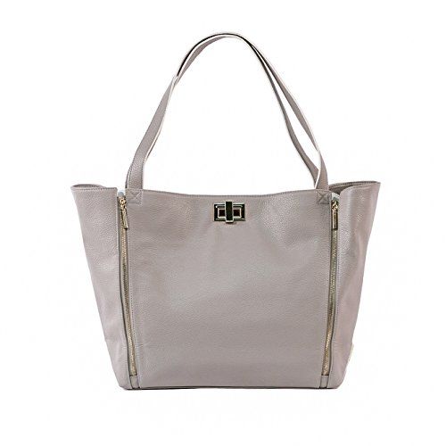  Rosie Pope Diaper Bag, Sloane Tote, Grey/White