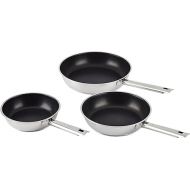 Rosle Set of Frying Pans Set of 3 20/24/28 cm Diameter with Non-Stick Coating 3 Diameter, Stainless Steel, 24 cm, 3 Units