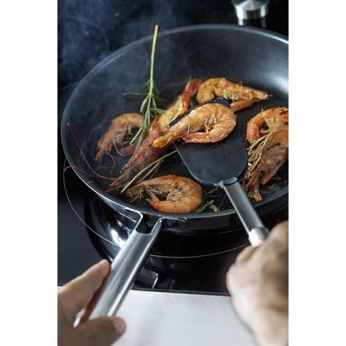  Rosle Set of Frying Pans Set of 3 20/24/28 cm Diameter with Non-Stick Coating 3 Diameter, Stainless Steel, 24 cm, 3 Units