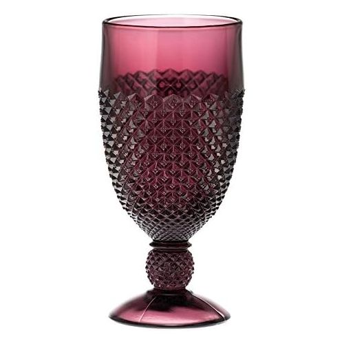  [아마존베스트]Rosso Glass Goblet - Addison Pattern Mosser Glass USA (Amethyst)