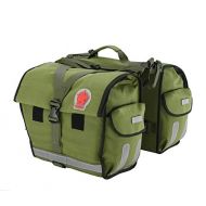 Roswheel Water-Resistant Bicycle Rear Seat Carrier Bag Double Pannier Bag Army Green 45L with