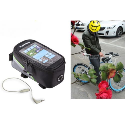  Roswheel Road Mountain Bike Bag Pannier Classic Mini Cycling Bicycle Front Tube Bags for Men Women for iPhone 4 5 6 7 Plus 8 8plus X Samsung Huawei,S M L