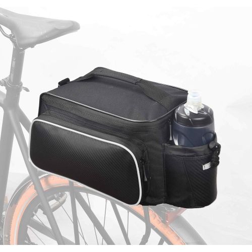  Roswheel Bike Rack Bag Seat Cargo Bag Rear Pack Trunk Pannier Handbag New (Black)