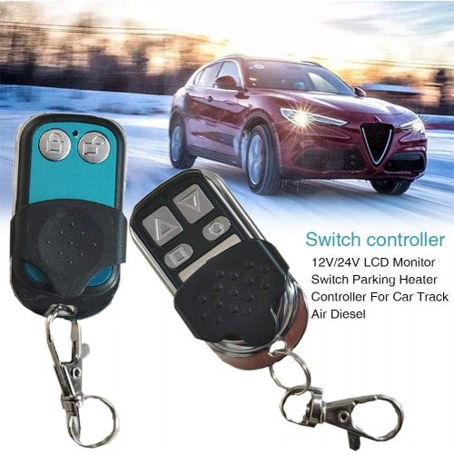  Rosymity Heater LCD Monitor Switch and Remote Controller,with Control Button Function Fuel Filling Manual Mode/Ergonomically Timing Start Designed Ideal for 12V / 24V Parking Heate