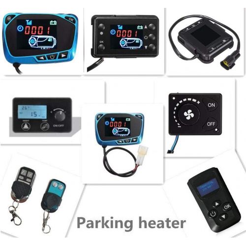  Rosymity Heater LCD Monitor Switch and Remote Controller,with Control Button Function Fuel Filling Manual Mode/Ergonomically Timing Start Designed Ideal for 12V / 24V Parking Heate