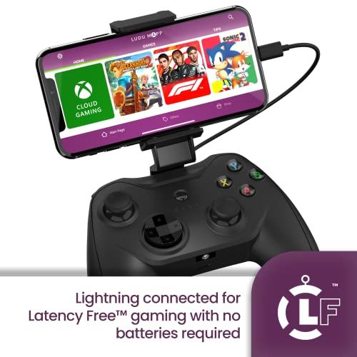  [아마존베스트]Rotor Riot Mfi Certified Gamepad Controller for iOS iPhone - Wired with L3 + R3 Buttons, Power Pass Through Charging, Improved 8 Way D-Pad, and redesigned ZeroG Mobile Device