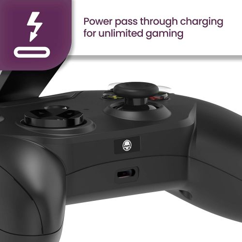  [아마존베스트]Rotor Riot Mfi Certified Gamepad Controller for iOS iPhone - Wired with L3 + R3 Buttons, Power Pass Through Charging, Improved 8 Way D-Pad, and redesigned ZeroG Mobile Device