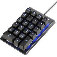 [아마존베스트]Rottay Numeric Keypad, Mechanical Numeric Keyboard with Cable RGB LED Blue Illuminated Mechanical Number Keypad 22 Keys Blue Switches for PC, Laptop, Notebook