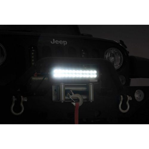  Rough Country 12 Black Series Dual Row CREE LED Light Bar Goes Anywhere You Can Mount 70912BL Cree LED Light Bar Dual