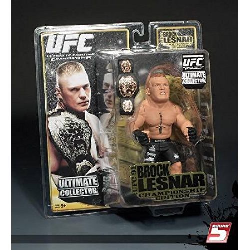  Round 5 MMA Round 5 UFC Ultimate Collector Series 4 CHAMPIONSHIP EDITION Action Figure Brock Lesnar with Belt! UFC 91