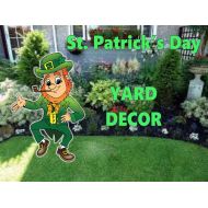 RoutedWoodSigns St. Patricks Day Yard Decoration