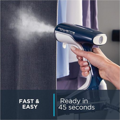  [아마존 핫딜] [아마존핫딜]Rowenta DR8080 Powerful Handheld Garment and Fabric Steamer Stainless Steel Heated Soleplate 1500-Watts, Blue