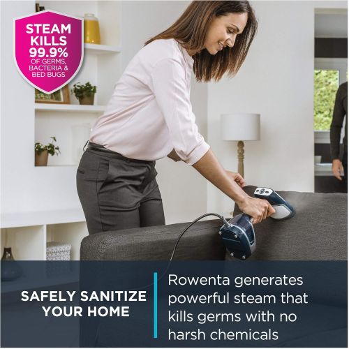  [아마존 핫딜] Rowenta DR8120 X-Cel Powerful Handheld Garment and Fabric Steamer Stainless Steel Heated Soleplate with 2 steam Options, 1600-Watts, White