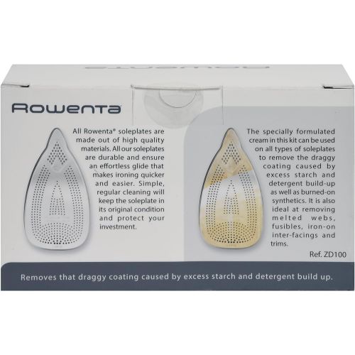  [아마존베스트]Rowenta ZD100 Non-Toxic Stainless Steel Soleplate Cleaner Kit for Steam Irons