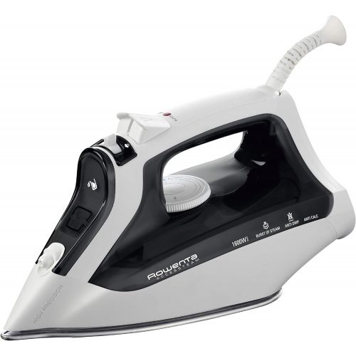  [아마존베스트]Rowenta DW2171 Access Steam 1600W 300 Hole Steam Iron of Auto Steam Thermostat Stainless Steel Soleplate, Black