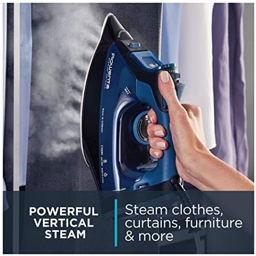  [아마존베스트]Rowenta DW7180 Everlast 1750-Watt Anti-Calc Steam Iron Stainless Steel Soleplate with Auto-Off, 400-Hole, Blue