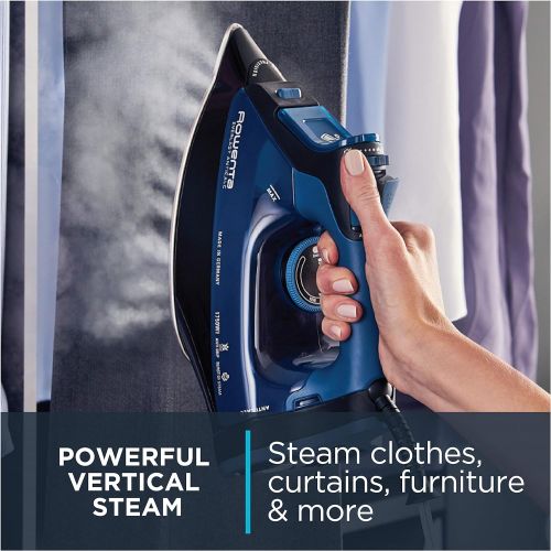  [아마존베스트]Rowenta DW7180 Everlast 1750-Watt Anti-Calc Steam Iron Stainless Steel Soleplate with Auto-Off, 400-Hole, Blue