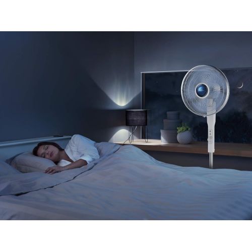  [아마존베스트]Rowenta Turbo Silence Extreme+ VU5770F0 Powerful Silent Electronic Fan with Remote Control, 5 Speeds, Automatic Oscillation, Adjustable Height