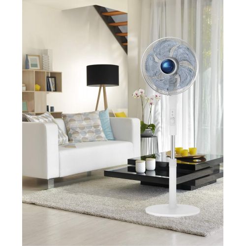  [아마존베스트]Rowenta Turbo Silence Extreme+ VU5770F0 Powerful Silent Electronic Fan with Remote Control, 5 Speeds, Automatic Oscillation, Adjustable Height