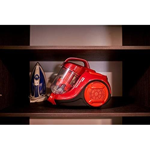  [아마존베스트]Rowenta Swift Power Cyclonic RO2913EA Bagless Vacuum Cleaner with Cyclonic Technology, Compact Design, High Efficiency Filter, Red