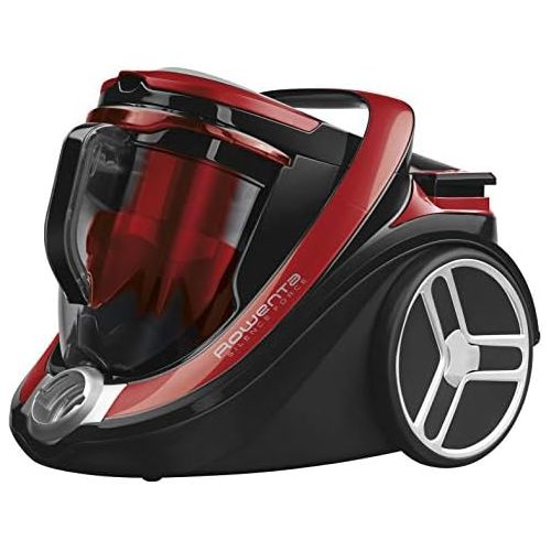 [아마존베스트]Rowenta RO7649 Silence Force Cyclonic Parquet Bagless Vacuum Cleaner Vacuum Cleaner Very Quiet 2.5 L Dust Volume Animal Hair Car Black/Red