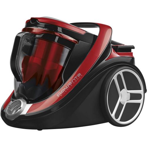  [아마존베스트]Rowenta RO7649 Silence Force Cyclonic Parquet Bagless Vacuum Cleaner Vacuum Cleaner Very Quiet 2.5 L Dust Volume Animal Hair Car Black/Red