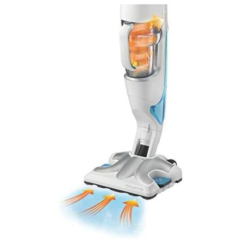  [아마존베스트]Rowenta Clean & Steam Revolution Vacuum and Steam Cleaner Time-Saving Removes 99.9% of Bacteria From All Floors Without Detergent Diffuser Essential Oils, White