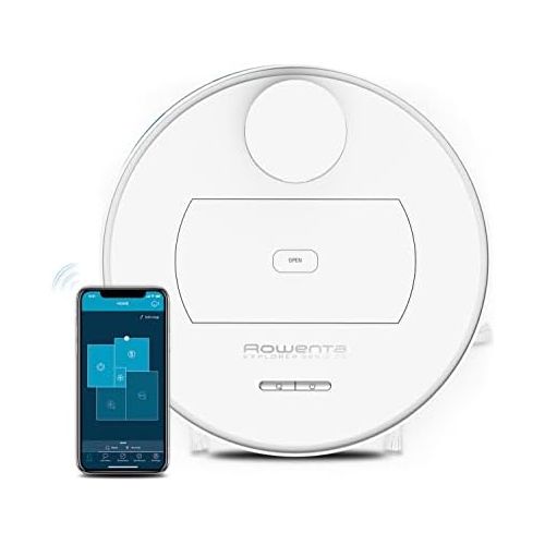  [아마존베스트]Rowenta X-Plorer Series 75 RR7687 Vacuum Cleaner Robot High Precision Navigation Allergy Kit Animal Care Model 4 in 1 Cleaning Smartphone and Voice Assistant Compatibility 150 m² W