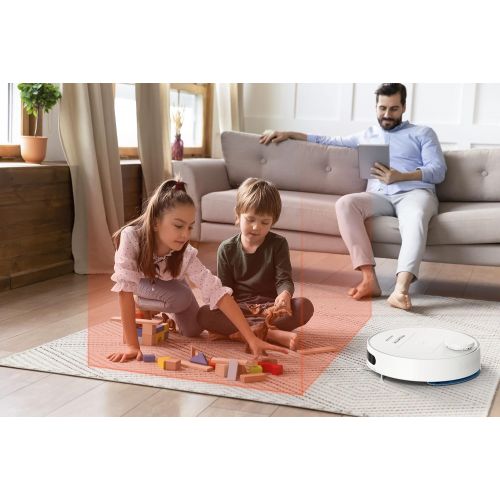  [아마존베스트]Rowenta X-Plorer Series 75 RR7687 Vacuum Cleaner Robot High Precision Navigation Allergy Kit Animal Care Model 4 in 1 Cleaning Smartphone and Voice Assistant Compatibility 150 m² W