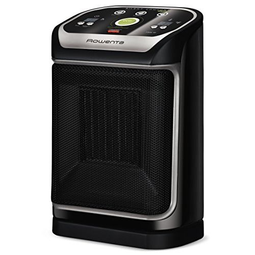  Rowenta SO9276 Silent Comfort Electronic Ceramic Heater with Eco-Mode, 215-Square Ft, Black