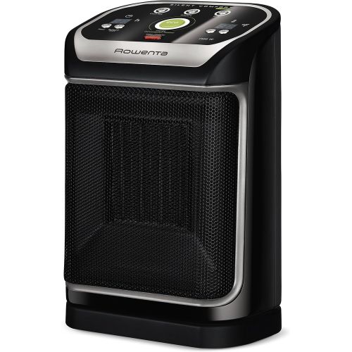  Rowenta SO9276 Silent Comfort Electronic Ceramic Heater with Eco-Mode, 215-Square Ft, Black