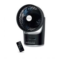 Rowenta VU2410U7 Turbo Silence Air Circulator Full 360 Degree Oscillation Fan with Remote Control, Black