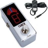 Rowin High Precision Guitar Chromatic Tuner Pedal with 9V DC 1A Pedal Power Supply