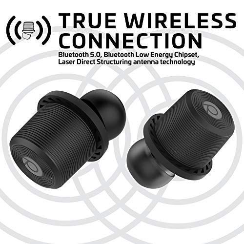  Rowkin Ascent Charge+ True Wireless Earbuds Headphones: 50+ Hours Bluetooth 5 Smallest Earphones & Qi Charging Case. Deep Bass Sound Headset, Mic & Noise Reduction for Android Sams