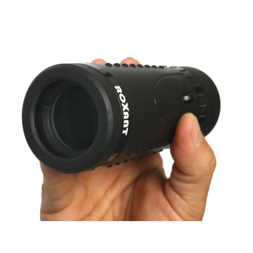  Roxant Authentic ROXANT Grip Scope High Definition Wide View Monocular - with Retractable Eyepiece and Fully Multi Coated Optical Glass Lens + Bak4 Prism. Comes with Cleaning Cloth, Case