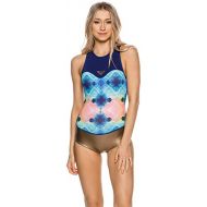 New Roxy Womens 1Mm Popsurf Back Zip Bikini Cut Spring Suit Blue