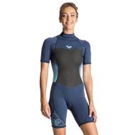 Roxy Womens 2/2 Syncro Bz Short Sleeve Sp Flt Blue Print Full Wetsuit Size