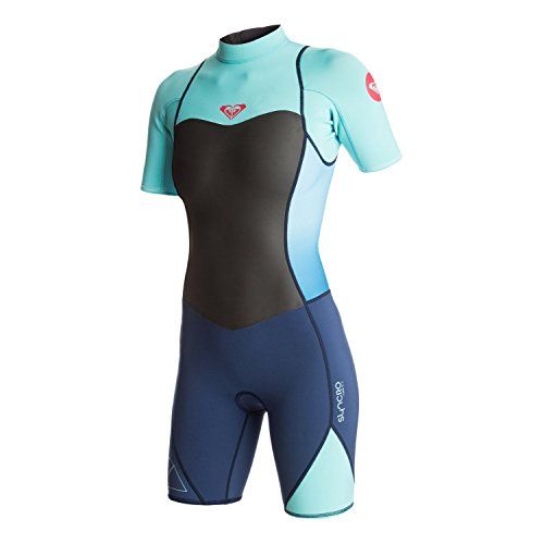 록시 Roxy Womens 22 Syncro Bz Short Sleeve Sp Flt Blue Print Full Wetsuit Size