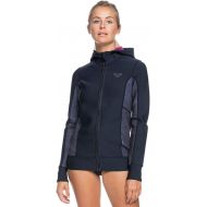 Roxy Womens 1.0 Syncro Paddle Front Zip Hooded Jacket FLT Wetsuit Top