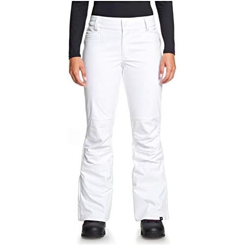 록시 Roxy womens Roxy Creek Stretch Softshell snowboarding pants, Bright White, X-Small US