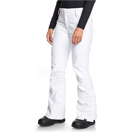 록시 Roxy womens Roxy Creek Stretch Softshell snowboarding pants, Bright White, X-Small US