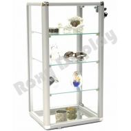 ROXYDISPLAY; (SC-KD Counter TOP Glass CASE, Standard Aluminum framing,with Sliding Glass Door and Lock