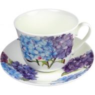 Roy Kirkham Jumbo Breakfast Cup and Saucer in Hydrangea Design