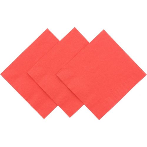  Royal Orange Beverage Napkins, Case of 1,000