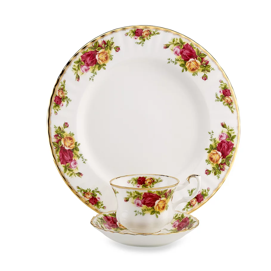 Royal Albert Old Country Roses 12-Piece Dinnerware Set