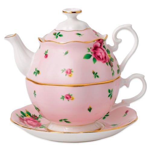  Royal Albert New Country Roses Tea Party For One in Pink